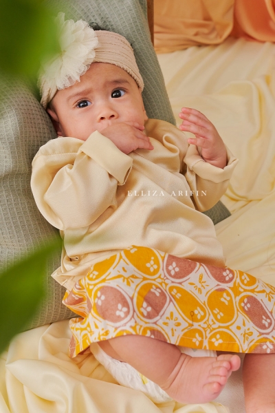 Kurung Anggun Kids in Jagung Susu